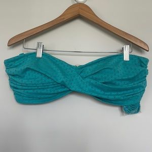 Time and Tru Eyelet Twist Bandeau Plus Top Sz 1X (16W-18W) NWT